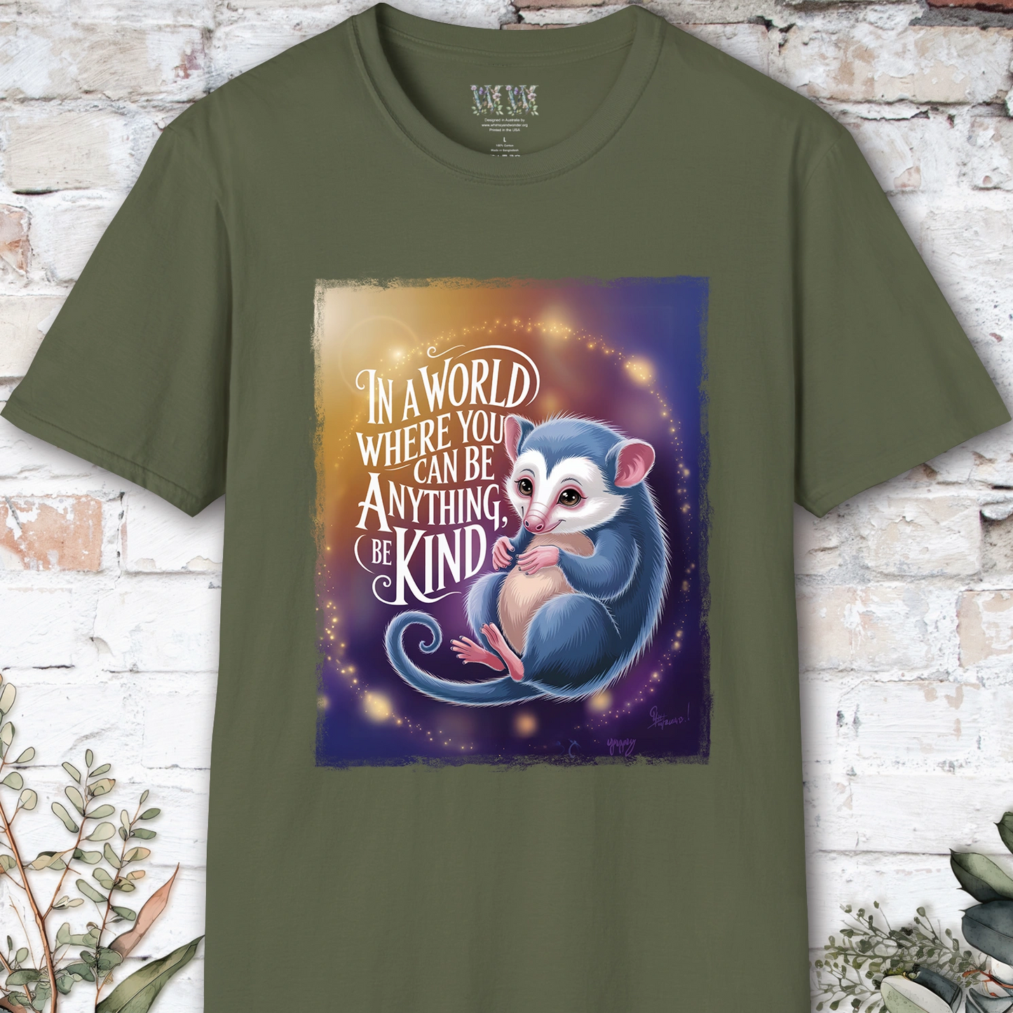 Be Kind #4 Possum unisex T shirt