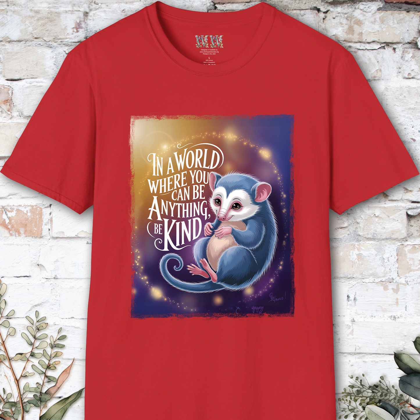 Be Kind #4 Possum unisex T shirt