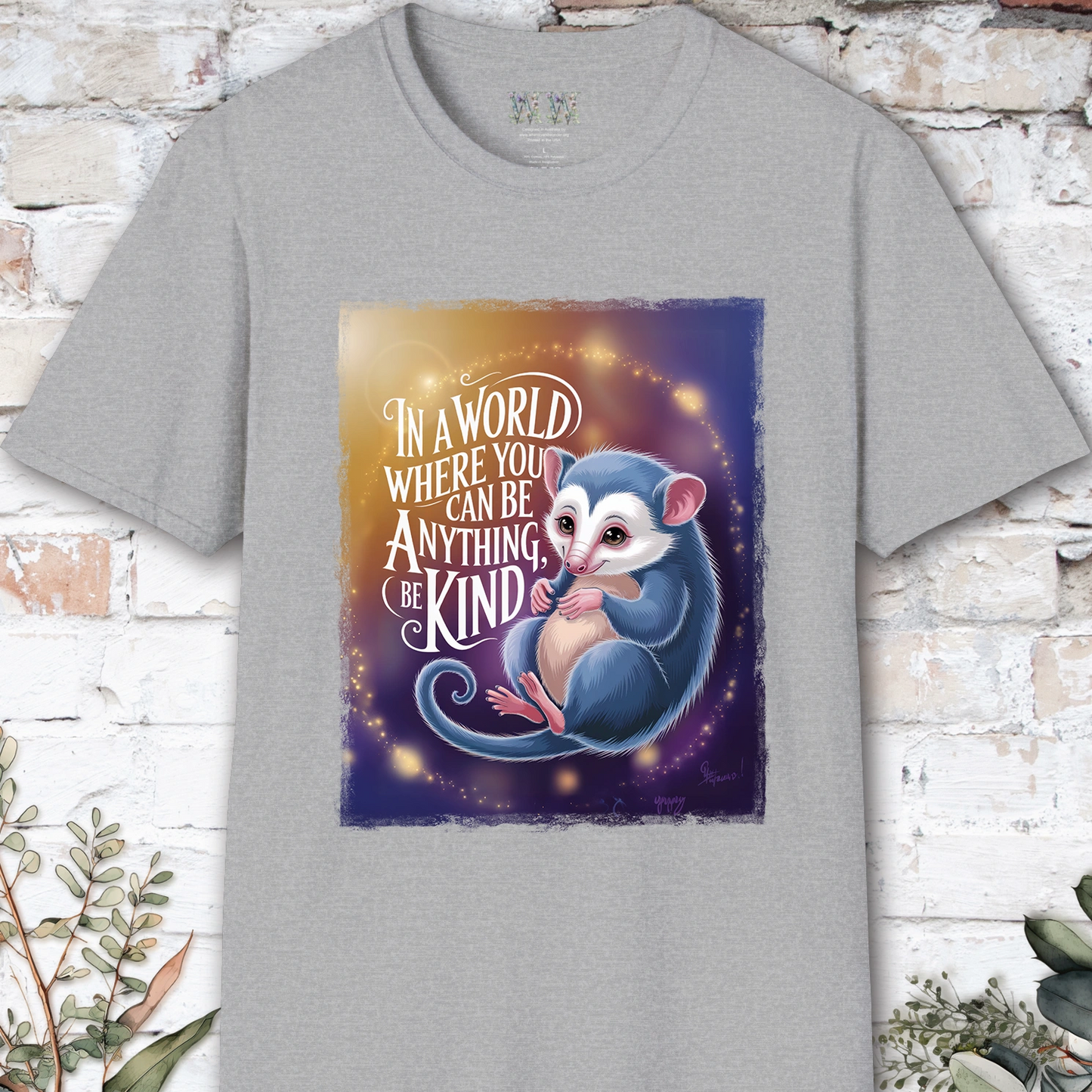 Be Kind #4 Possum unisex T shirt