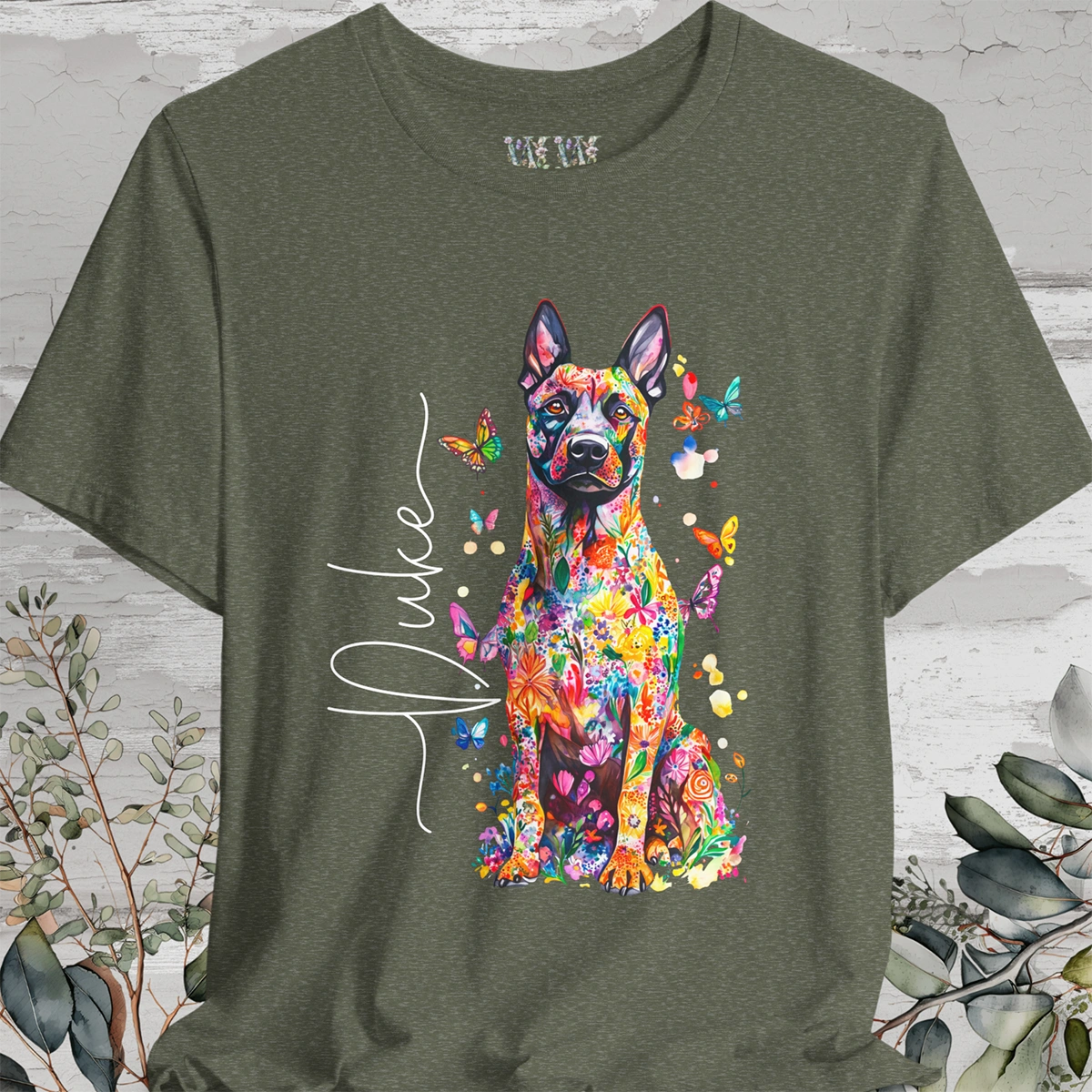 Belgian Malinois Foral personalized T shirt