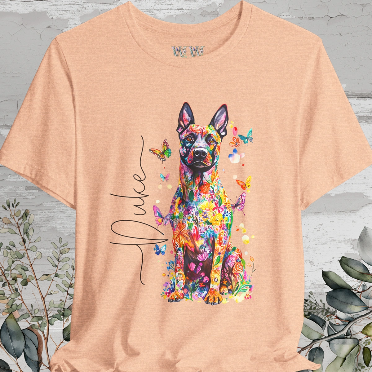 Belgian Malinois Foral personalized T shirt