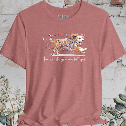 Bernedoodle #2 "Live like the gate was left open"  T shirt