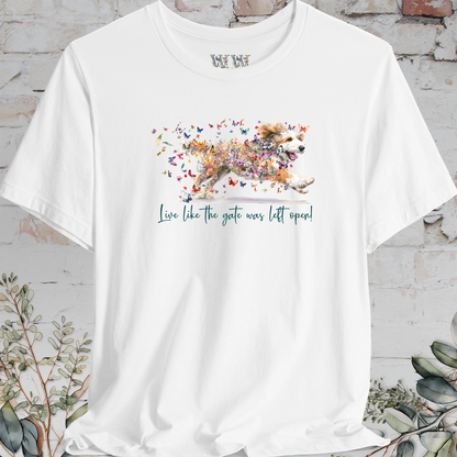 Bernedoodle #2 "Live like the gate was left open"  T shirt