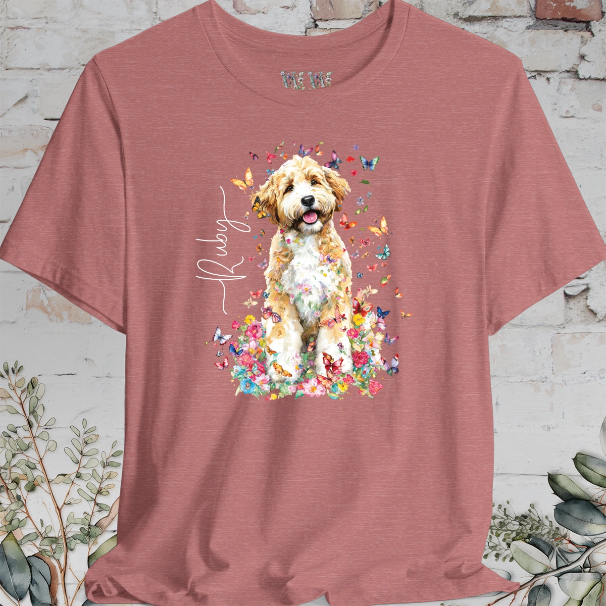 Bernedoodle #4 Floral Personalized T shirt