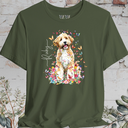 Bernedoodle #4 Floral Personalized T shirt