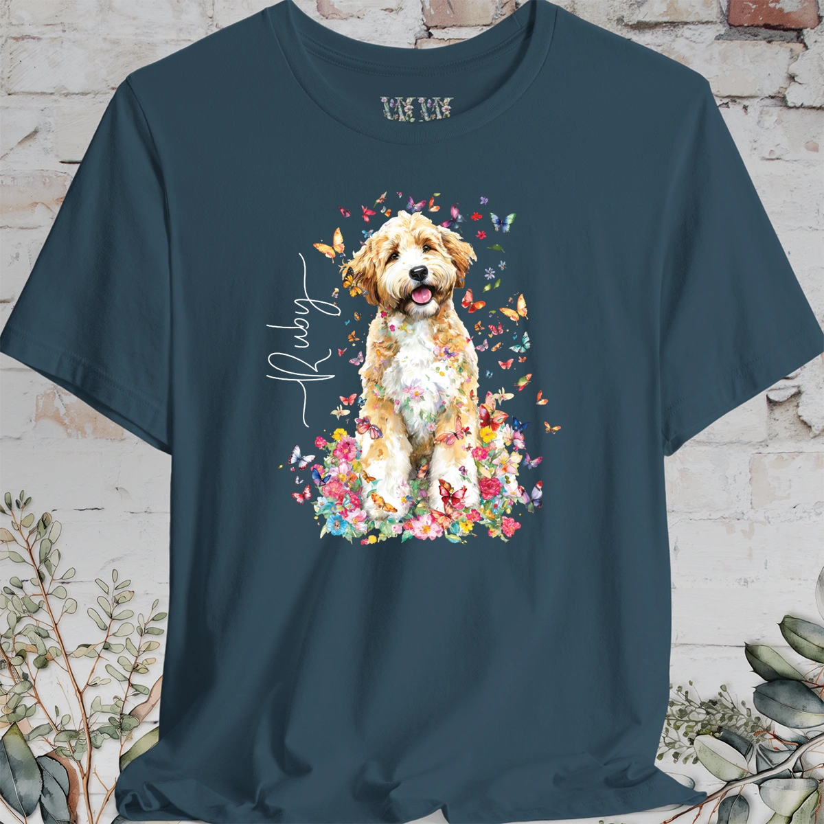 Bernedoodle #4 Floral Personalized T shirt