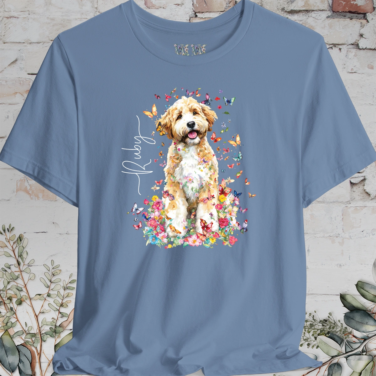 Bernedoodle #4 Floral Personalized T shirt
