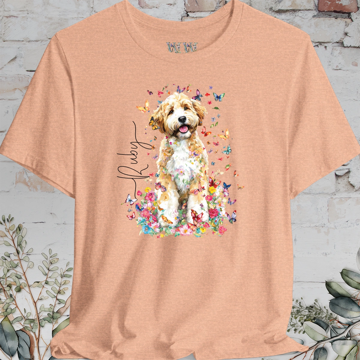 Bernedoodle #4 Floral Personalized T shirt