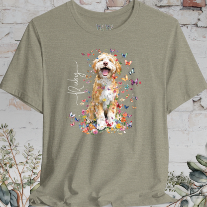Bernedoodle #5 Floral Personalized T shirt