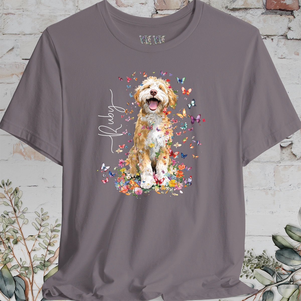 Bernedoodle #5 Floral Personalized T shirt