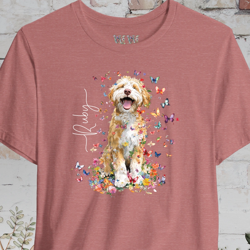 Bernedoodle #5 Floral Personalized T shirt