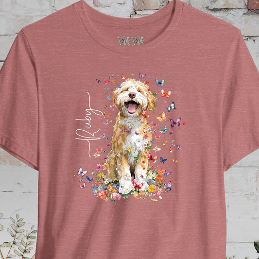 Bernedoodle #5 Floral Personalized T shirt