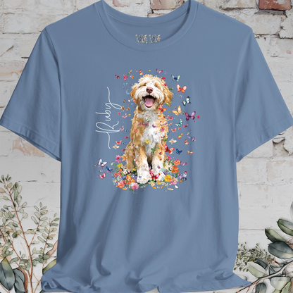 Bernedoodle #5 Floral Personalized T shirt