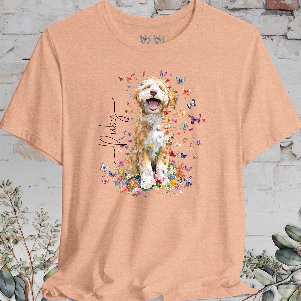 Bernedoodle #5 Floral Personalized T shirt