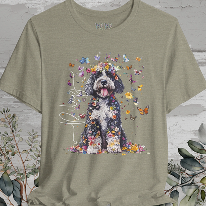 Bernedoodle Floral Personalized T shirt