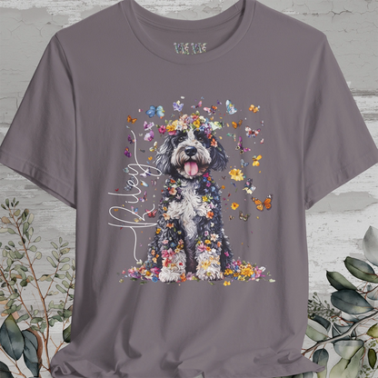 Bernedoodle Floral Personalized T shirt