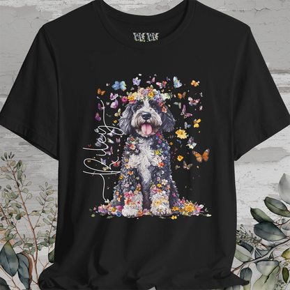 Bernedoodle Floral Personalized T shirt
