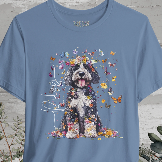 Bernedoodle Floral Personalized T shirt