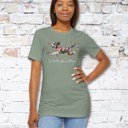 Bernedoodle "Live like the gate was left open" Unisex T shirt