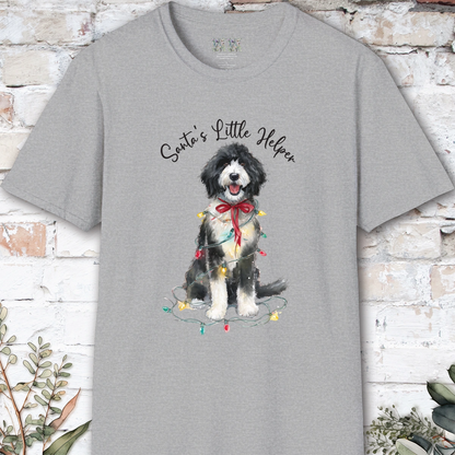 Bernadoodle Santa's little helper. unisex T shirt