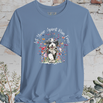 Bernedoodle 'Let your spirit run free' T shirt