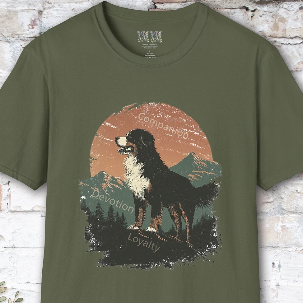 Bernese Mountain Dog Companion unisex T shirt