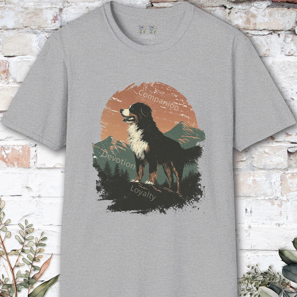 Bernese Mountain Dog Companion unisex T shirt