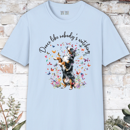 Bernese Mountain Dog "Dance like nobody's watching" unisex T shirt