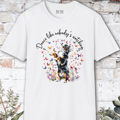 Bernese Mountain Dog "Dance like nobody's watching" unisex T shirt