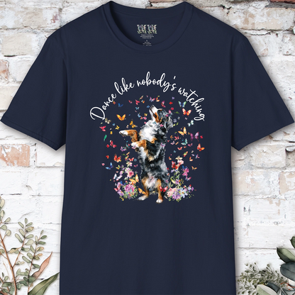 Bernese Mountain Dog "Dance like nobody's watching" unisex T shirt