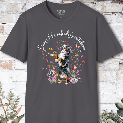 Bernese Mountain Dog "Dance like nobody's watching" unisex T shirt