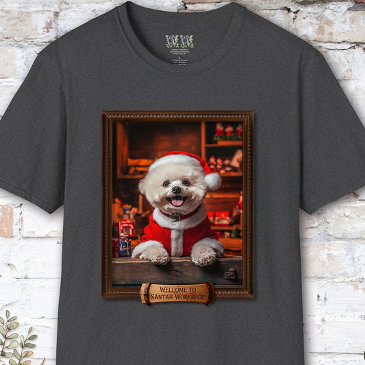 Bichon Frise Santa's Workshop Unisex T shirt