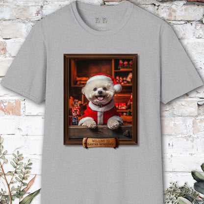 Bichon Frise Santa's Workshop Unisex T shirt