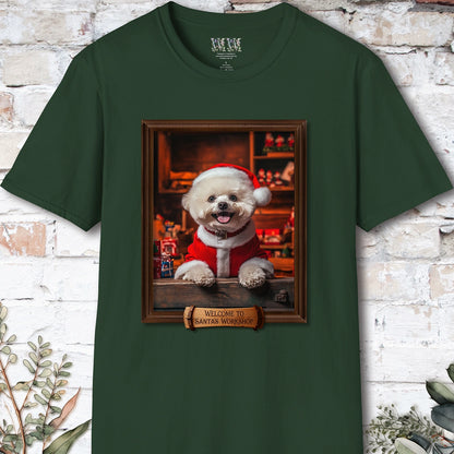 Bichon Frise Santa's Workshop Unisex T shirt