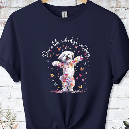 Bichon Frise "Dance like nobody's watching" unisex T shirt