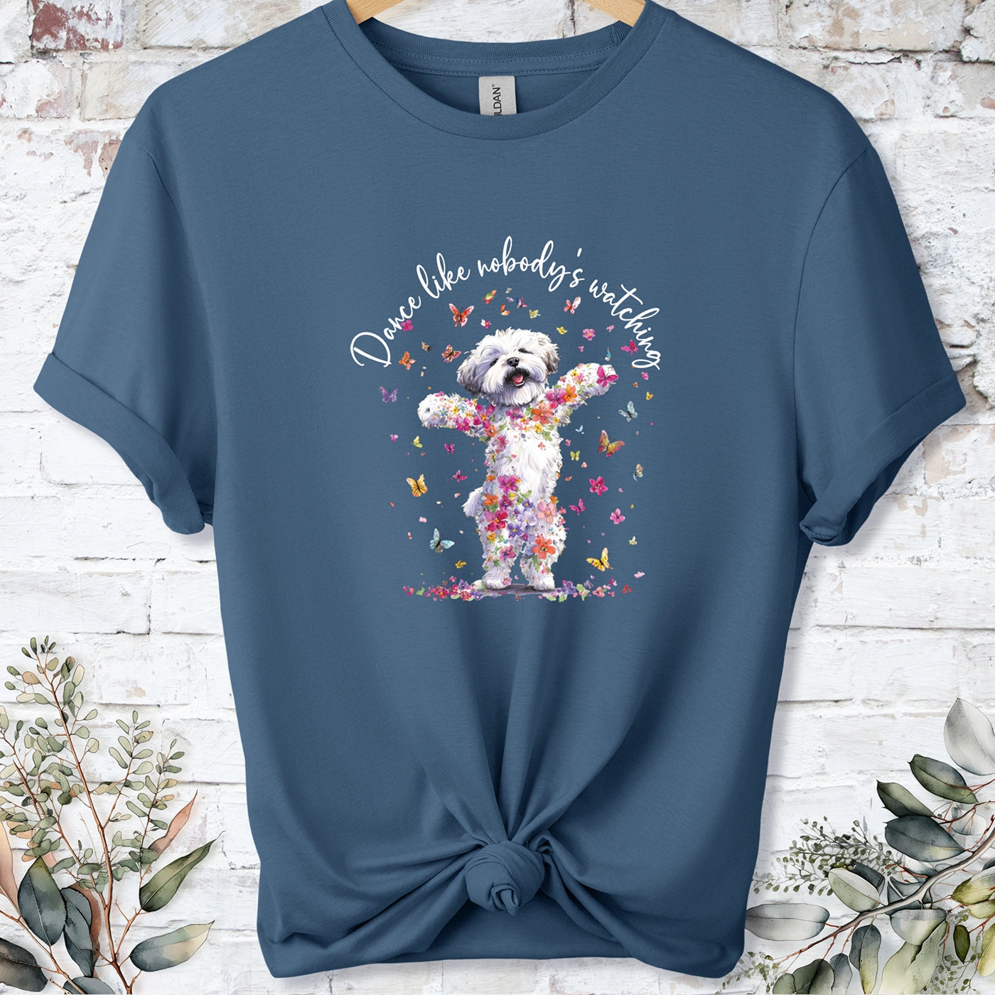 Bichon Frise "Dance like nobody's watching" unisex T shirt