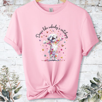 Bichon Frise "Dance like nobody's watching" unisex T shirt