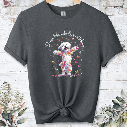 Bichon Frise "Dance like nobody's watching" unisex T shirt