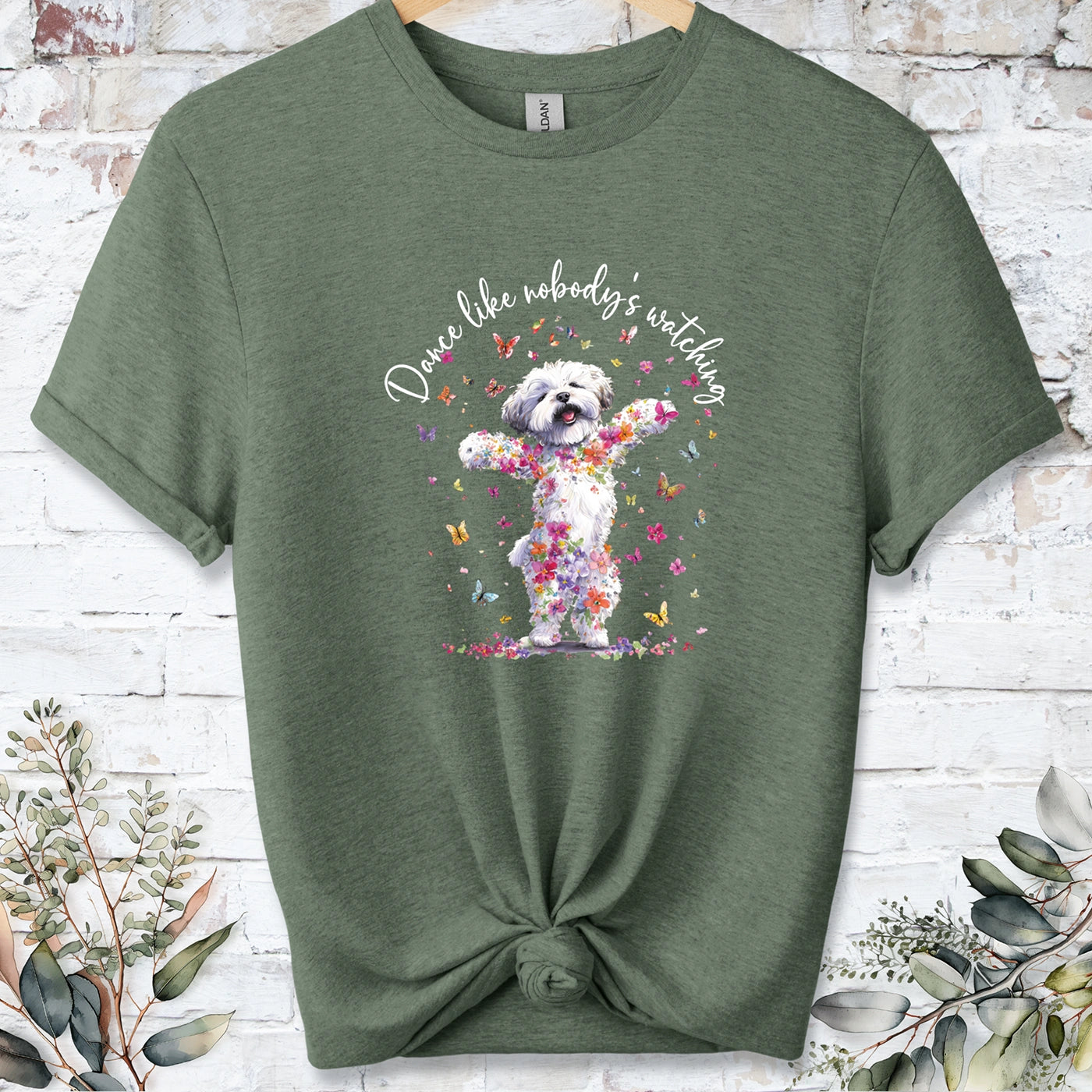 Bichon Frise "Dance like nobody's watching" unisex T shirt