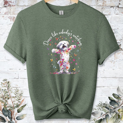 Bichon Frise "Dance like nobody's watching" unisex T shirt