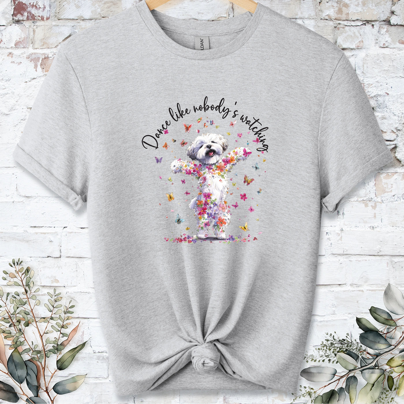 Bichon Frise "Dance like nobody's watching" unisex T shirt