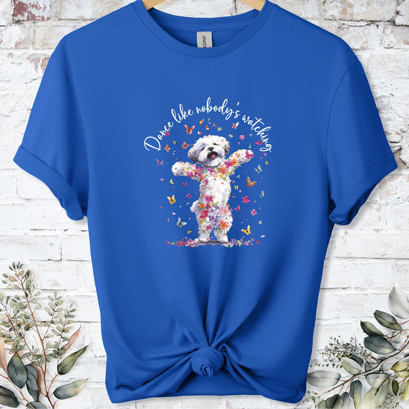 Bichon Frise "Dance like nobody's watching" unisex T shirt