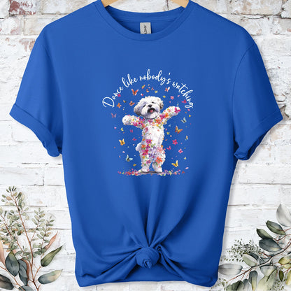 Bichon Frise "Dance like nobody's watching" unisex T shirt