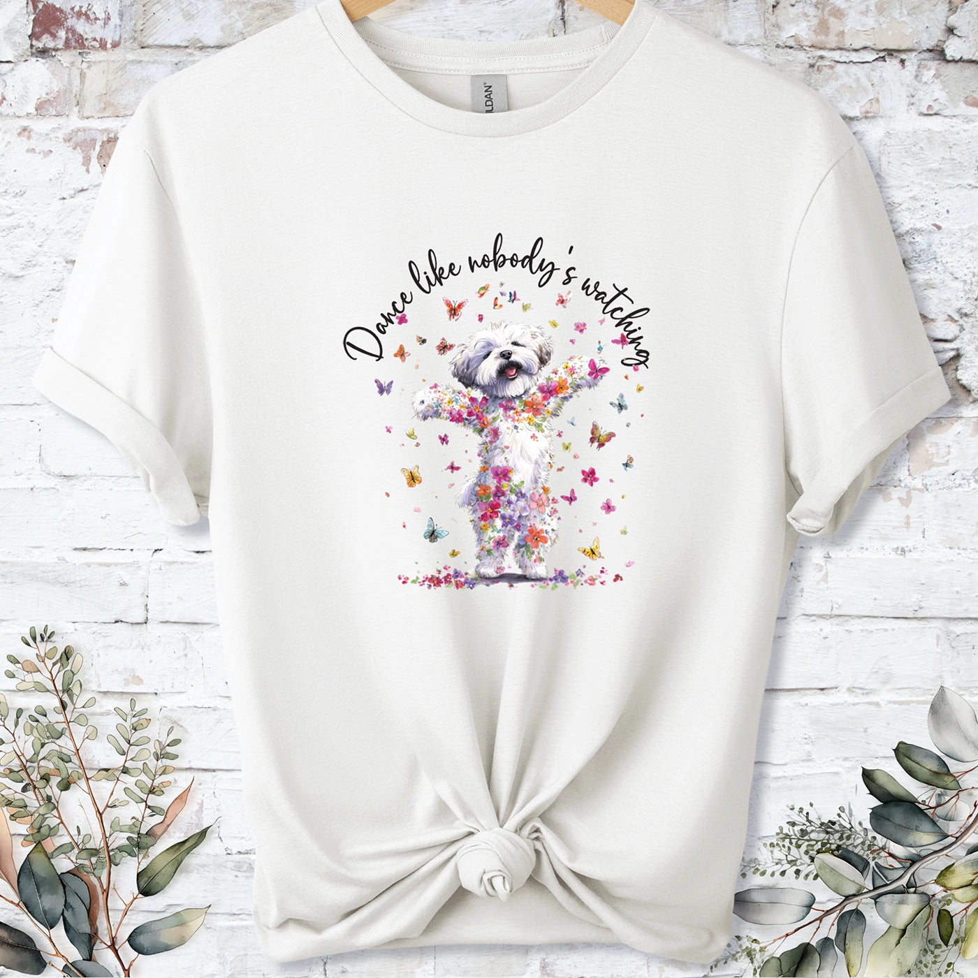 Bichon Frise "Dance like nobody's watching" unisex T shirt