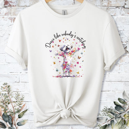 Bichon Frise "Dance like nobody's watching" unisex T shirt