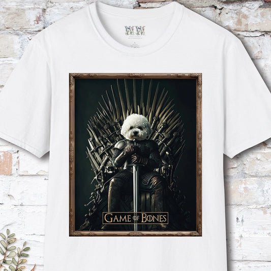Bichon Frise Game of Bones, Unisex T shirt