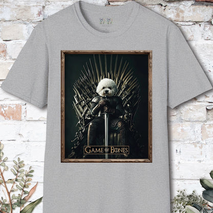 Bichon Frise Game of Bones, Unisex T shirt