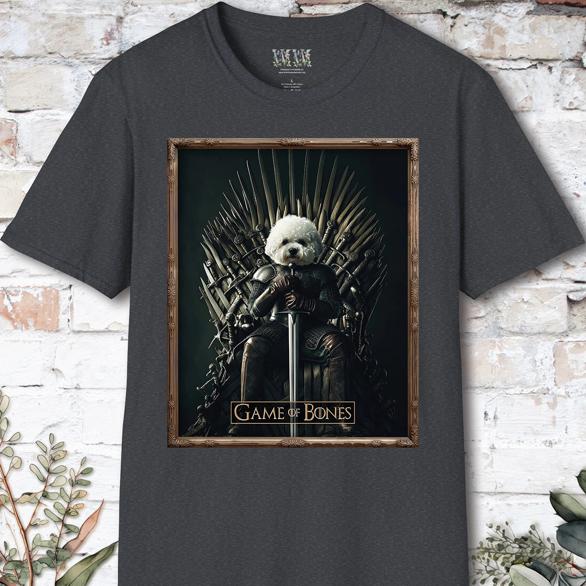 Bichon Frise Game of Bones, Unisex T shirt