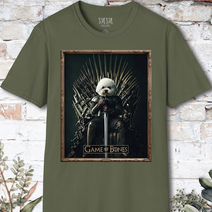 Bichon Frise Game of Bones, Unisex T shirt