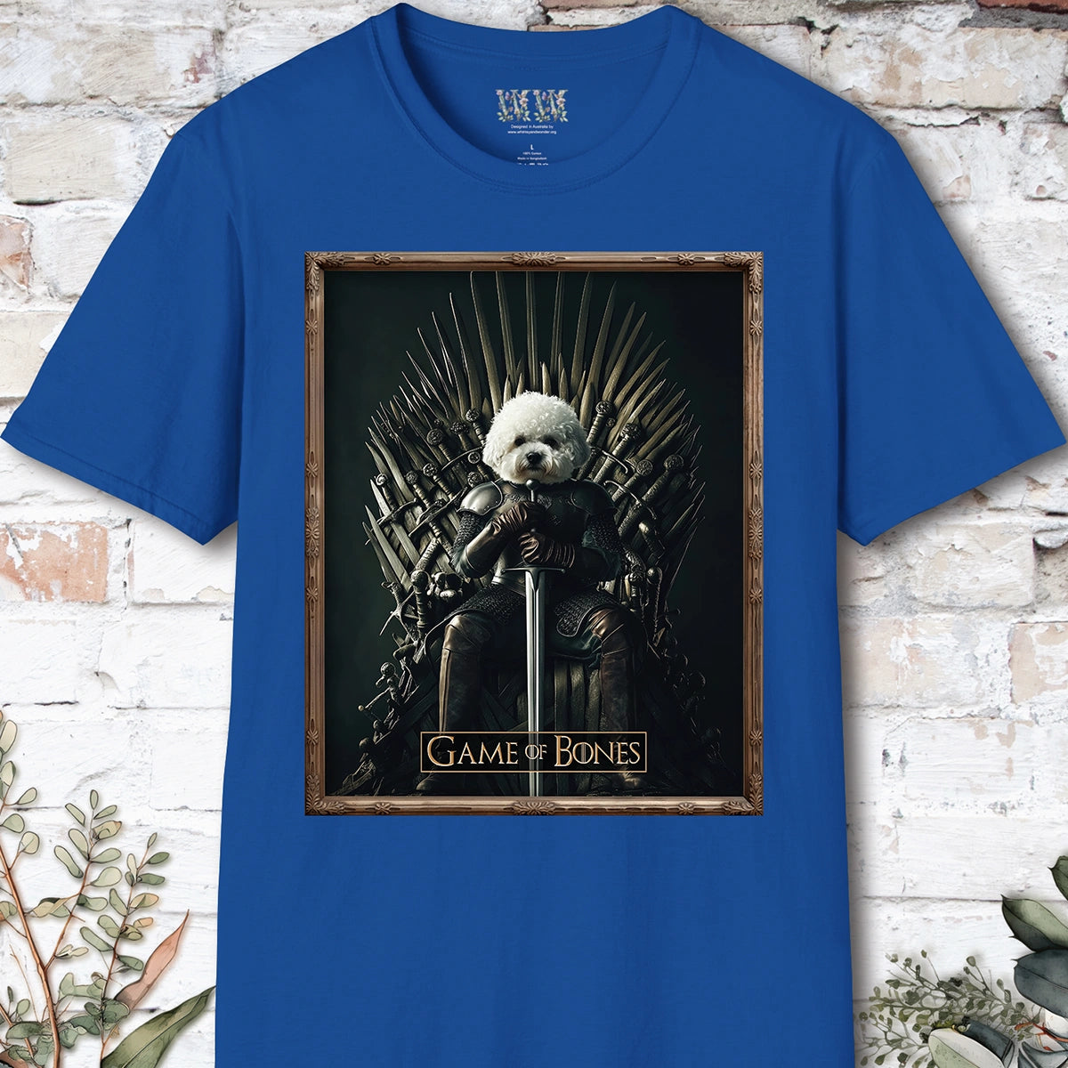 Bichon Frise Game of Bones, Unisex T shirt